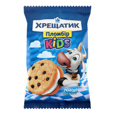 Морозиво 15% пломбір на печиві з дропсами Kids Хрещатик м/у 70г