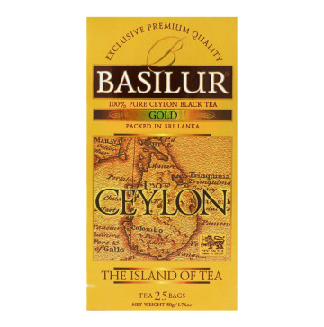 Чай чорний Gold Ceylon Basilur к/у 25х2г