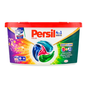 Засіб миючий для прання Color 4in1 Discs Deep Clean Persil 13х16.5г