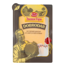 Сир 50% твердий Dobrodar Звени Гора лоток 135г