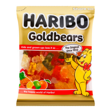 Цукерки желейні неглазуровані Goldbears Haribo м/у 150г