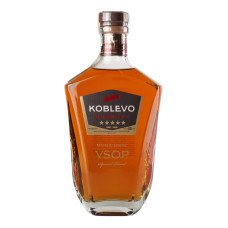 Коньяк 0.5л 40% ординарний 5 зірок V.S.O.P. Reserve Koblevo пл
