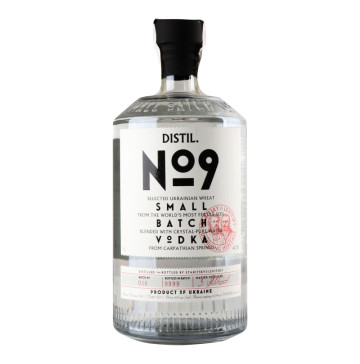 Горілка 1л 40% Distil. №9 пл