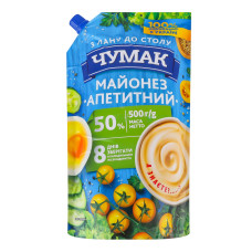 Майонез 50% Апетитний Чумак д/п 500г