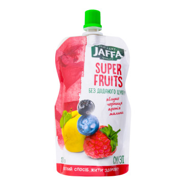 Смузі Яблуко-чорниця-аронія-малина Super Fruits Jaffa д/п 120г