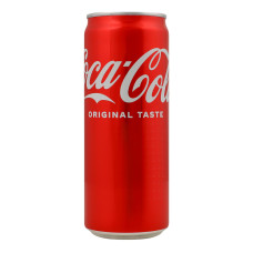 Напій безалкогольний сильногазований на ароматизаторах Coca-Cola з/б 330мл