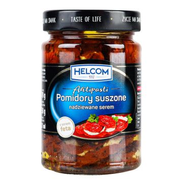 Помідори в'ялені фаршировані сиром Antipasti Helcom с/б 270г Помідори в'ялені фаршировані сиром Antipasti Helcom с/б 270г