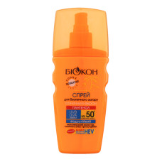 Спрей для безпечної засмаги з пантенолом SPF 50 Біокон 160мл