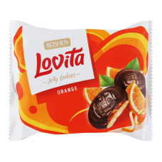 Печиво здобне з желейною начинкою Orange Lovita Jelly Cookies Roshen м/у 420г