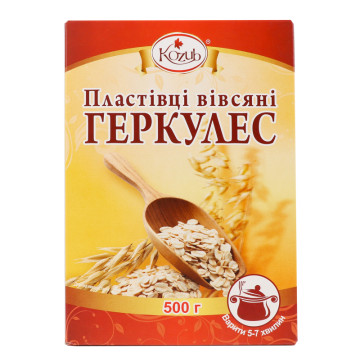 Пластівці вівсяні Геркулес Kozub к/у 500г