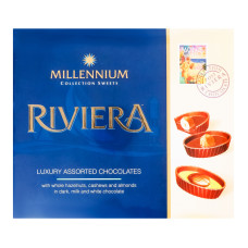 Цукерки шоколадні асорті Riviera Millennium к/у 125г Цукерки шоколадні асорті Riviera Millennium к/у 125г