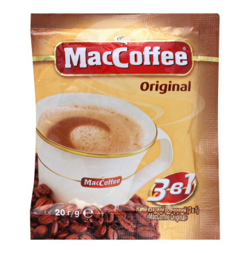 Напій кавовий розчинний 3в1 Original MacCoffee м/у 20г