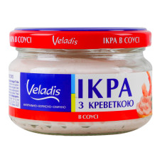 Ікра атлантичних риб з креветкою в соусі Veladis с/б 160г