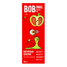 Цукерки фруктово-ягідні натуральні Яблуко-вишня Bob Snail к/у 30г