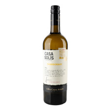 Вино 0.75л 13% біле сухе Chardonnay Casa Solis пл