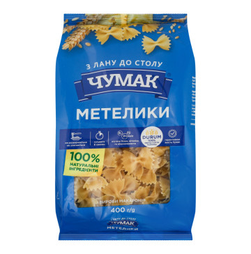Вироби макаронні Метелики Чумак м/у 400г