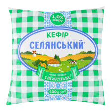 Кефір 1% Селянський м/у 400г