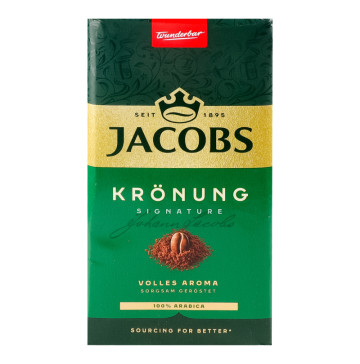 Кава натуральна смажена мелена Kronung Jacobs м/у 500г