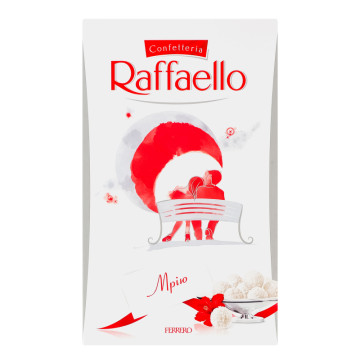 Цукерки у кокосовій стружці з цілим мигдальним горіхом Raffaello к/у 80г