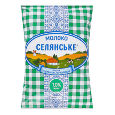 Молоко 1% ультрапастеризоване Селянське т/п 900г