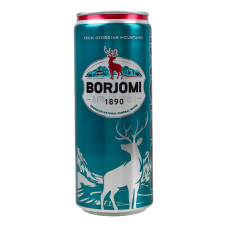 Вода мінеральна сильногазована Borjomi з/б 330мл