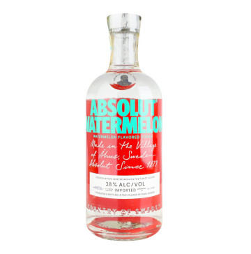 Горілка 700мл 38% ароматизована зі смаком кавуна Watermelon Absolut пл