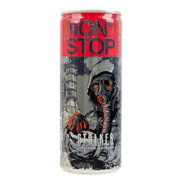 Напій енергетичний безалкогольний сильногазований Stalker Red Non Stop з/б 250мл