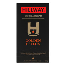 Чай чорний байховий дрібний Golden Ceylon Exclusive Hillway в/с к/у 25х2г