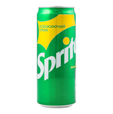 Напій безалкогольний сильногазований на ароматизаторах Sprite з/б 330мл