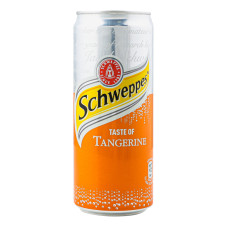 Напій безалкогольний сильногазований соковмісний Schweppes Tangerine з/б 330мл