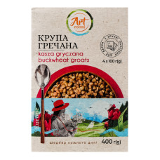 Крупа гречана Art Foods к/у 4х100г