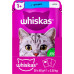 Корм консервований для дорослих котів повнораціонний З тунцем в желе Whiskas д/п 85г