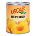 Персики половинки в легкому сиропі Oscar foods з/б 820г