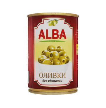 Оливки без кісточки Alba Food ж/б 300мл