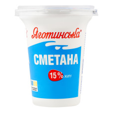 Сметана 15% Яготинська ст 300г