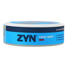 Подушечки нікотиновмісні безтютюнові Cool mint Max ZYN 20х0.7г