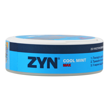 Подушечки нікотиновмісні безтютюнові Cool mint Max ZYN 20х0.7г