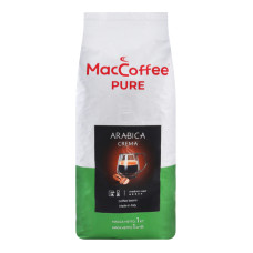Кава натуральна смажена в зернах Arabica Crema Pure MacCoffee м/у 1кг