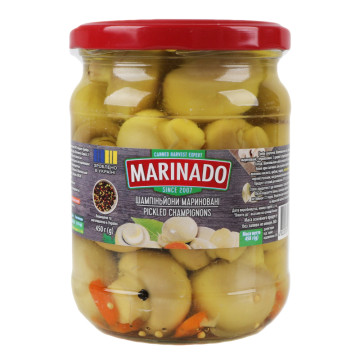 Шампіньйони мариновані цілі Marinado с/б 450г