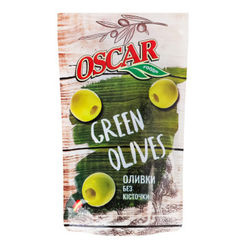 Оливки без кісточки Oscar foods д/п 185г