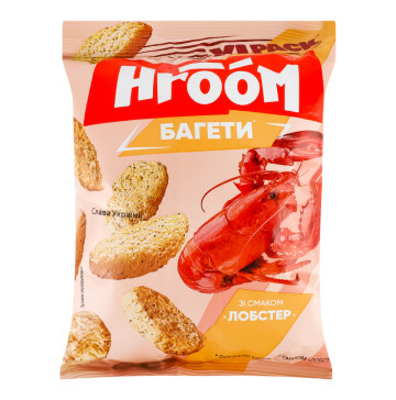 Сухарики багетні Лобстер Hroom! м/у 100г