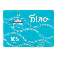 Масло 80% солодковершкове солоне Екстра Біло м/у 180г