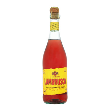 Вино напівігристе рожеве напівсолодке Lambrusco dell'Emilia Sizarini 8% с/пл 750мл