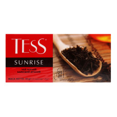 Чай чорний байховий дрібний Sunrise Tess к/у 25х1.8г