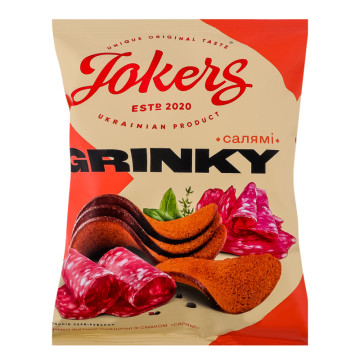 Грінки житньо-пшеничні Салямі Jokers м/у 80г