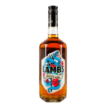 Напій алкогольний 0.7л 30% міцний на основі рому Spiced Lamb's пл