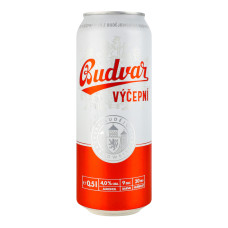 Пиво світле фільтроване пастеризоване Budweiser Budvar Бочкове 4.0% з/б 500мл