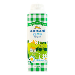 Кефір 1% Селянський т/п 450г