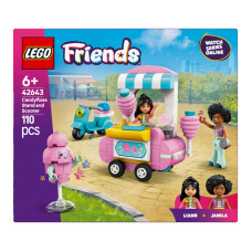 Конструктор для дітей від 6років №42643 Candyfloss stand and scooter Friends Lego 110ел