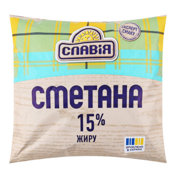 Сметана 15% Славія м/у 350г